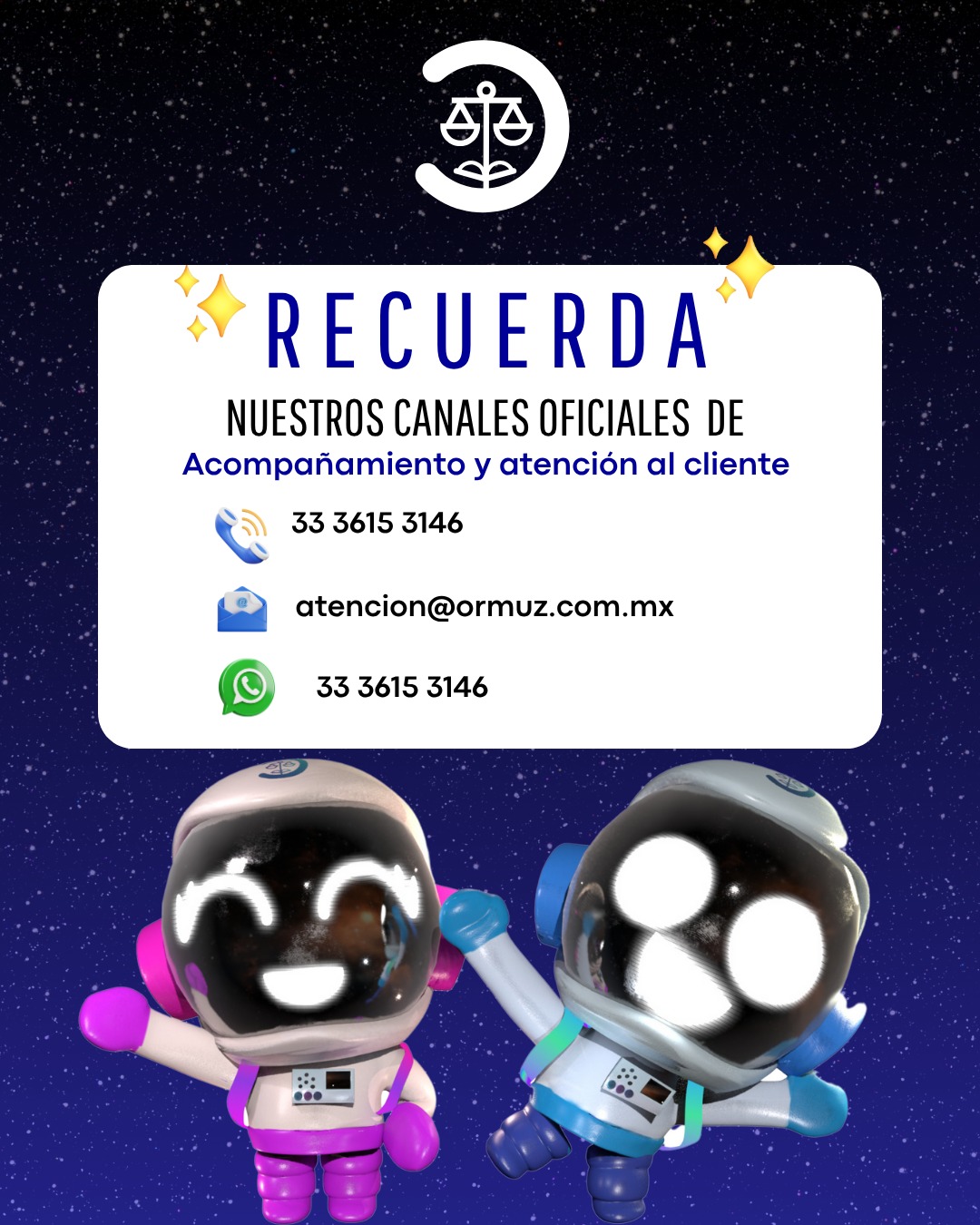 ✨✨ ¡Estamos para acompañarte! ✨✨

En cada paso, en cada duda y en cada trámite… nuestro compromiso es estar contigo.

Conoce nuestros canales oficiales de acompañamiento y atención al cliente, diseñados para brindarte respuestas claras, orientación confiable y la tranquilidad que necesitas.

💼 Y recuerda que tu asesor también está disponible para apoyarte directamente.