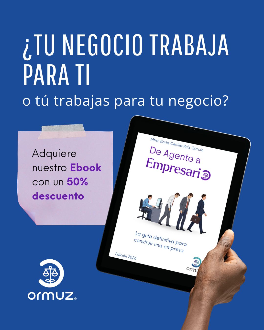 🚀 ¡Convierte tu negocio en empresa con nuestro nuevo libro! 🚀
🎁  Mándanos mensaje y recibe 50% de descuento al adquirir el ebook.

🔥 Aprende a estructurar una empresa sin invertir un sólo peso
🤝Aprende a crear procesos y definir funciones
🏛 Construye los 3 pilares de toda empresa
⚖ Conoce la legislación básica de toda empresa

Creado por y para empresarios 🔥