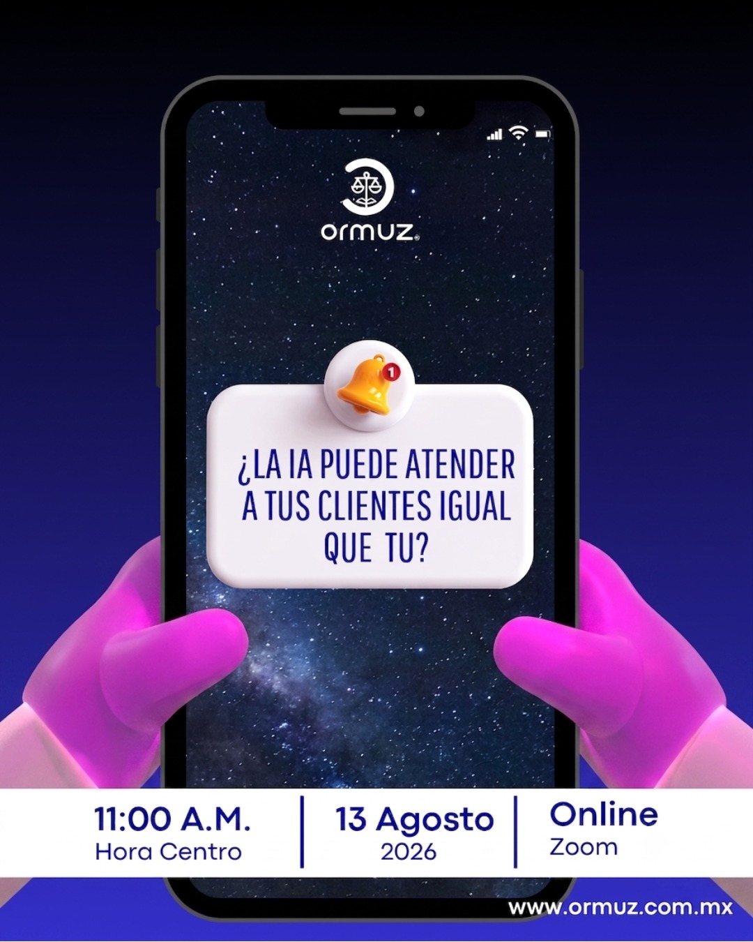 ¿Qué harías si un cliente te dice: "Eso no fue lo que me respondió la IA"?

Hoy cualquier persona puede consultar una herramienta de inteligencia artificial.
La diferencia no está en quién responde más rápido.
Está en quién ofrece una asesoría confiable y responsable.

Descubre cómo integrar la IA a tu práctica profesional sin poner en riesgo la confianza de tus clientes.

📅 13 de agosto | 🕚 11:00 a. m. (Hora Centro)
💻 Modalidad en línea | Sin costo
Regístrate aquí 👉 https://zoom.us/meeting/register/jRe8iNrhRCeZWnFgc0DCAw

 #agentesdeseguros #agentesdesegurosméxico #chatgpt #capacitación #webinarfree #webinar2026