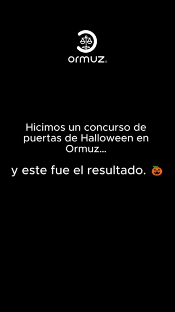 En Ormuz nos tomamos muy en serio el Halloween… 🎃👻

Lo que empezó como un concurso de puertas terminó en una competencia de creatividad entre áreas. 😂🕸️

¿Adivinas qué área hizo cada puerta? 👀👇

#Ormuz #HalloweenEnOrmuz #TeamOrmuz #CulturaOrganizacional